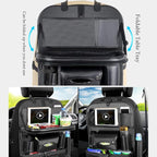 Car Backseat Organizer with Foldable Table Tray, Car Storage Organizer with - Image 3