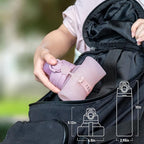 TakeToday Collapsible Water Bottles 20oz, Leak Proof, Foldable Silicone Travel - Image 2