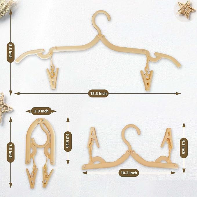 12-Piece Foldable Travel Hangers - Image 3