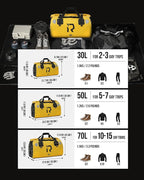 BORLENI Waterproof Motorcycle Dry Duffel Bag Luggage Tail Bag - Image 5