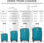 Hanke 20 Inch Carry On Luggage - Image 3