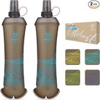 UTOBEST 500ml Soft Flask, 2 Pack Flexible TPU Hydration Water Bottle, by UTOBEST