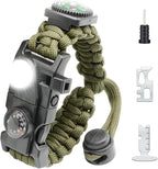 20 in 1 Survival Paracord Bracelet Adjustable Gear Kit by NVioAsport