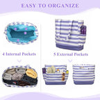 VASCHY Beach Bag for Women, Large Waterproof Sandproof Fold-able Packable Pool - Image 5