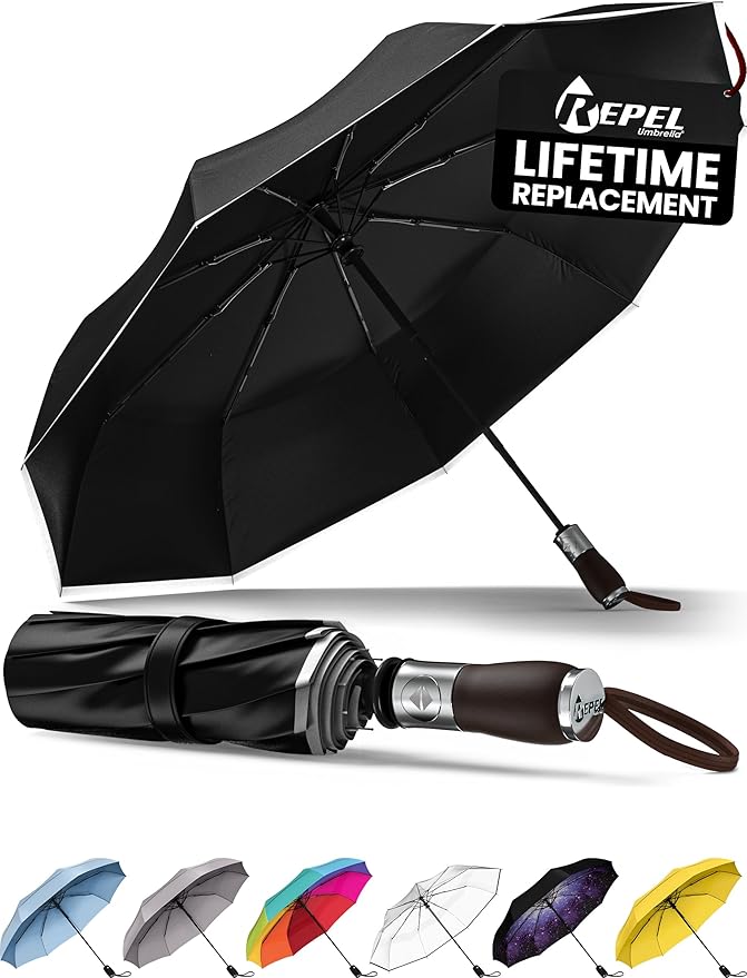 REPEL Windproof Travel Umbrella by RepelUmbrella