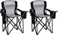 Padded Camping Chairs for Adults, Oversized Folding Outdoor Chairs, Weight by VOYSIGN