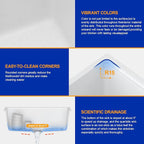Dcolora 28 Inch White Undermount Kitchen Sink Workstation Single Bowl Modern - Image 5