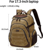 Travel Laptop Backpack 17.3 inch XL Computer Backpack - Image 4
