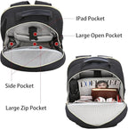 LOVEVOOK Laptop Backpack Purse for Women, Work Travel Computer Bags, Quilted - Image 2