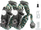 20 in 1 Survival Paracord Bracelet Adjustable Gear Kit by NVioAsport