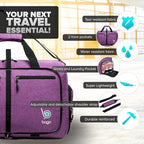 Bago Foldable Duffel Bags for Traveling Women & Men - 40L Sports Packable - Image 3
