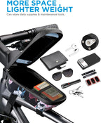 whale fall Hard Casing Floral Bike Bag, Never Deform/Waterproof, Bike Phone - Image 6