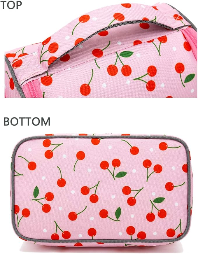 FlowFly Kids Double Decker Cooler Insulated Lunch Bag Large Tote - Image 7