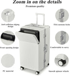 feilario 30in Super Large Captain Aluminum Frame Hardside Spinner Wheels Luggage - Image 4