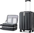 Hanke 24 Inch Checked Luggage PC Hard Shell Suitcases by Hanke
