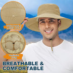 ZOORON Sun Hat for Men Women Fishing Hat - Image 4