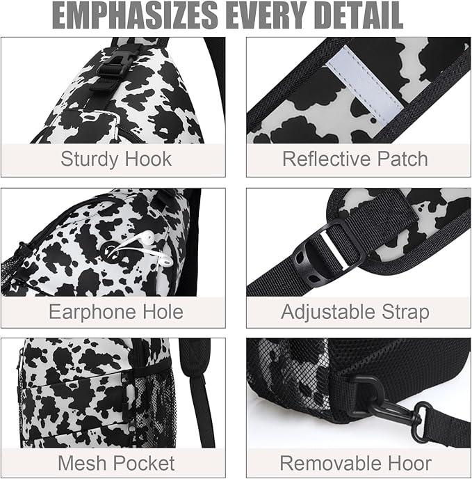 Crossbody Bags for Women Men Trendy Sling Bag Bakpack Casual Chest Bag - Image 5