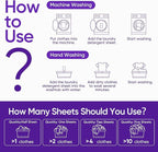 Lavender Laundry Detergent Sheets Travel Eco-friendly 300 Loads Fisroa Clothes - Image 9