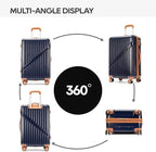 GinzaTravel Luggage Sets 3-Piece Expandable Suitcases - Image 7