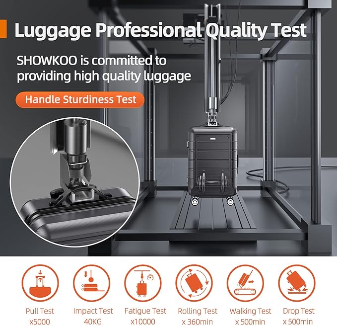 SHOWKOO Luggage Sets Expandable PC+ABS Durable Suitcase Double Wheels TSA Lock - Image 7