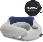 Inflatable Travel Pillow, Upgraded Travel Neck Pillow by Keemall