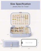 Vlando Travel Jewelry Case for Women Girls Mothers, PU Leather Portable Small - Image 7