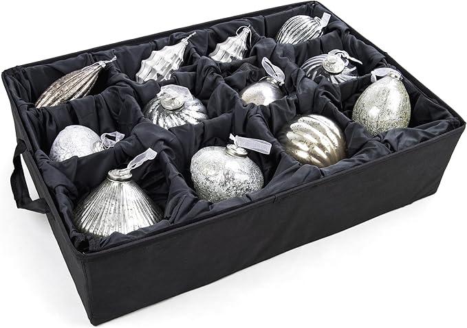 TreeKeeper Stack & Lock™ Adjustable Christmas Ornament Storage Box Holds 48 - Image 4
