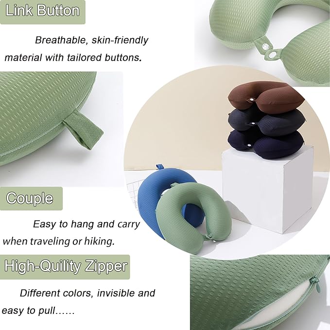 Travel Neck Pillow Cover, Neck Pillow Case - Image 5