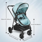 Lite 2.0 Baby Stroller with Newborn Mode, 2-in-1 Foldable Infant Stroller with - Image 5