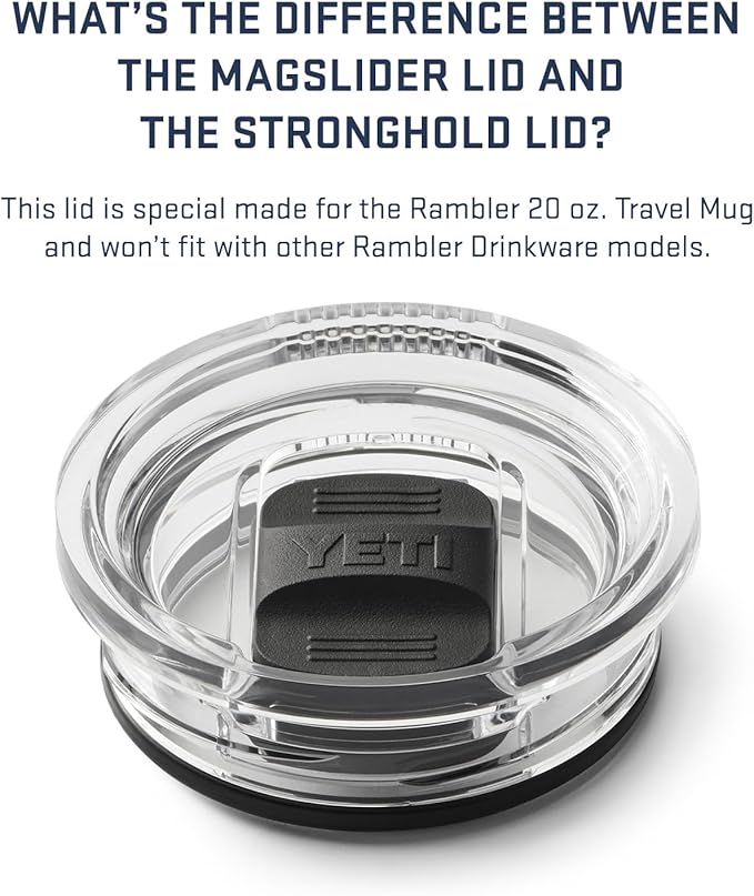 YETI Rambler 20 oz Travel Mug, Stainless Steel, Vacuum Insulated - Image 8