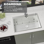 Stainless Steel Drop In 33x22 Inch Kitchen Sink - Image 6