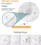 Water-Resistant Sun UPF 50+ Bucket Hat Protection Packable Brimmed Boonie - Image 4
