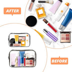 AURUZA 6 Pack Clear Toiletry Bag, Portable Travel Makeup Bags - Image 5