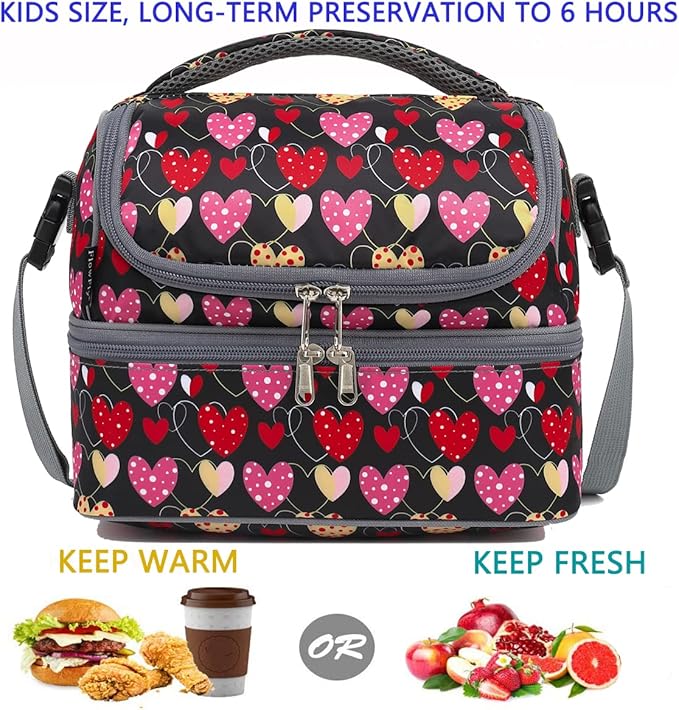 FlowFly Double Decker Cooler Insulated Lunch Bag Large Tote - Image 2