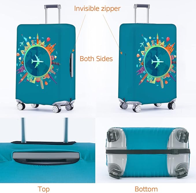 Travelkin Luggage Covers With Tag - Image 2