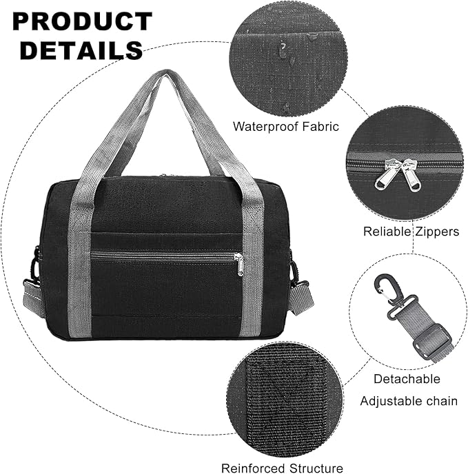 Foldable Carry on Luggage Bag 22x14x9 Personal Item Bag - Image 4