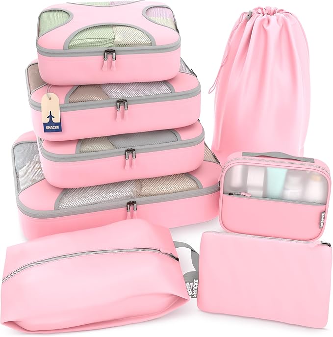 Shacke Premium 8 Packing Cubes Set by Shacke