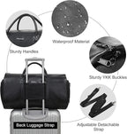 Modoker Convertible Leather Garment Bag, Carry on Garment Bags - Image 3