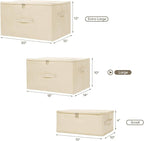 ANMINY 2PCS Storage Bins with Zipper Lids 51.9 Qt Lidded Fabric Storage Boxes - Image 5