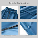 Cloak raincoat Unisex poncho Adult hooded men and women - Image 4