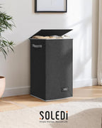 SOLEDI Laundry Hamper with Lid 90L Large & Tall Collapsible Laundry Basket - Image 8