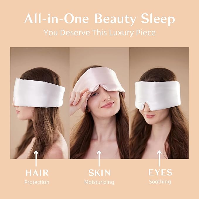 Silk Sleep Mask for Women and Men, Side Sleeper, 22 Momme Pure Mulberry Silk - Image 6