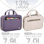 NISHEL Travel Toiletry Bag for women, Portable Hanging Organizer for Full-Sized - Image 3