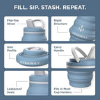 HYDAWAY 17oz Collapsible Water Bottle - Image 4