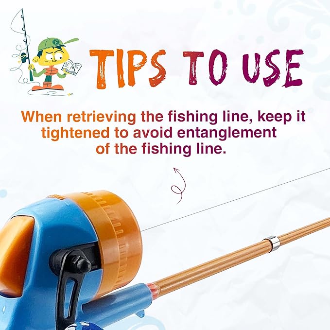 Kids Fishing Pole, Telescopic Fishing Rod, Toddler Collapsible Fishing Rod and - Image 5