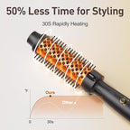 Thermal Brush 1.5" Curling Brush, Blowout Long Lasting Look Thermal Hair Brushes, 30s Fast Heated Round Brushes, Negative Ion Tech, 2 Temp Settings, Less Damage, Universal Voltage for Travel