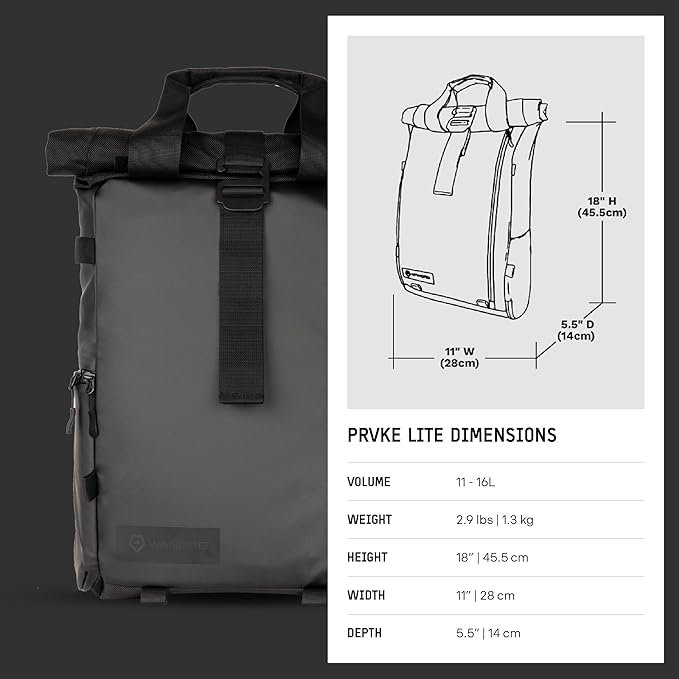 WANDRD PRVKE Lite: Weather-Resistant Travel & Camera Backpack - Image 10