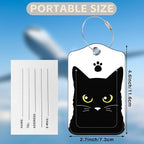 Set of 2 Luggage Tags Cute Black Cat Luggage Tags - Image 2