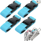 4Pack Luggage Straps for Suitcases, Travel Connector for Carry On Bag, Add Bag by Ajmyonsp