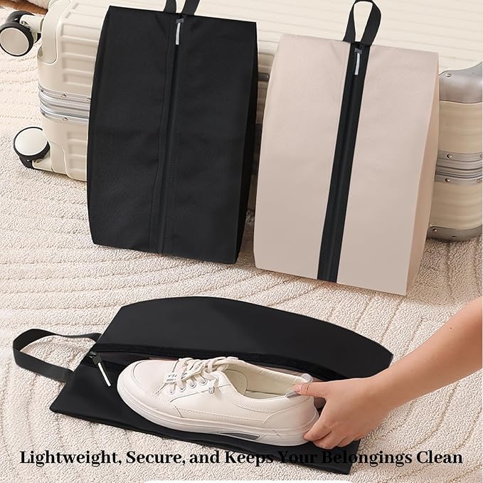 Shoe Bag Odor-Absorbing Water-Resistant, Travel Friendly Golf Shoe Bag - Image 3